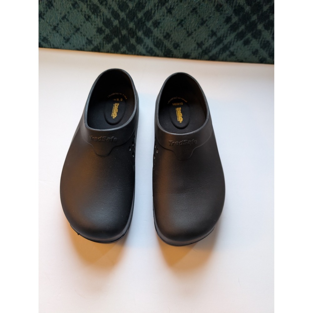 TredSafe Pepper Black Slip Resistant Clogs Mens 8 Womens 10 Work Shoes No Box